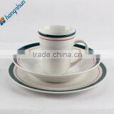 Pakistani Dinner Set 12pcs Colour Band Porcelain Dinnerware thumbnail-6