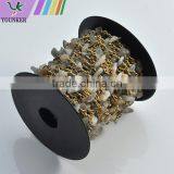 Gemstone Beaded Rosary Chain Wholesale,wire Wrapped Beaded Chain thumbnail-5