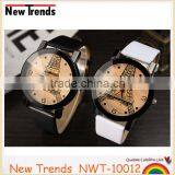 Fashion Eiffel Tower Cheap Leather Wrist Couples Watch thumbnail-2