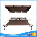 High quality garden patio sunbed, double sunbed with canopy
