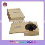 Custom Logo Round Shape Wooden Perfume Packaging Box WH-0552