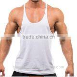 100% Polyester Quick Dry Dri Fit Mens Stringer Tank Top Custom Design Factory Price thumbnail-3