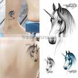 Horse Head Tattoos Waterproof Stickers Makeup Body Art Tatoo For Women thumbnail-1