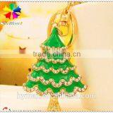 3D Colorful Christmas Tree Metal Custom Keychain