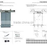 2 Panels Center Opening Landing Door Device(weight Type )HLD-01W thumbnail-1