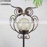 Iron Owl Garden Stake With Solar Product thumbnail-2
