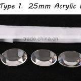 25mm Magnifying Glass Convex Lens Plastic Magnifying Lens for Google Cardboard thumbnail-6