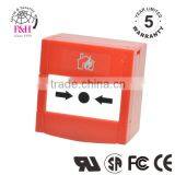 Fire Alarm Emergency Resettable Single Pole Red Square Manual Call Point thumbnail-1