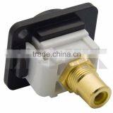 D Type Keystone RCA Connector Yellow Inner Color thumbnail-4