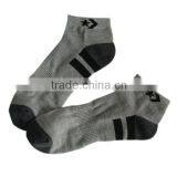 GSS-104 Haining GS Custom Half Terry Gray Chequer Design Lanesboro Cotton Men Ankle Sport Socks thumbnail-1