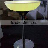 Color Change Stainless Steel Base Led High Top Bar Table thumbnail-3