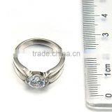 2016 Classic Women Wedding Band Jewelry Never Fade Stainless Steel Diamond Ring thumbnail-3