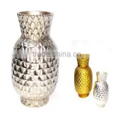 Crystal Flower Vase, Golden Flower Vase, Decorative Flower Vase, Raw Nickle Flower Vase