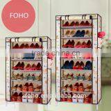 China Manufacture Portable Folding Kids Storage Storage Shelves Pink Color Shoe Rack thumbnail-4