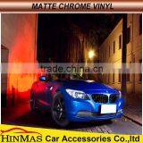 Air Drain Matte Chrome Rose Red Wraps For Car Wrapping (Air Free) thumbnail-4