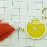 Our New Design Coloured Feather Metal Keychain