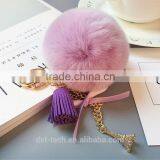 Women Bag Pendant Key Chain Fur Ball Keychains thumbnail-5