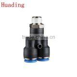 Plastic Tube Fitting, Male y ,compact One -touch Tube Fitting , Push in Tube Fitting thumbnail-1