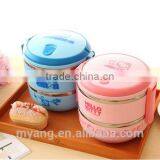 2015 Wholesale Cartoon Two Layer Thermal Insulation Lunch Box /lovely Thermal Insulation Lunch Box for Kid, Heat thumbnail-3