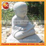 Granite Lovely Little Monk Stone Statue Hands on Chin thumbnail-5