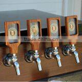 wooden top handle badges for beer