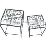 2Sets Decorative Metal Plant Stand Planter Holder Multi Planter Flower Pot Racks thumbnail-2