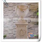 High Quality Classical Polyresin Pedestal Garden Planters and Urns thumbnail-1