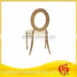 Hot Sale Modern Stainless Steel Rose Gold Dining Chair thumbnail-2