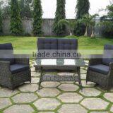 Outdoor Garden Plastic Flat Rattan Sofa Furniture