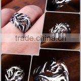 Personalized Ring 316 Stainless Steel Retro Jewellery Casting Dragon Ring for Men thumbnail-5