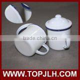 Blank Coated Customed Logo Printing Enamel Coffee Mugs thumbnail-3