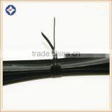 Black PE or PVC Plastic Coated Twist Tie Wire With Single Metal for Wire Cable thumbnail-3