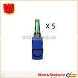 Collapsible Neoprene Beer Bottle Cover/ Holder/ Sleeve/ for Beer 5 Pack Mixed thumbnail-5