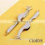 Factory Directly Sale Fish Shape Professional High Quality Stainless Steel Eyebrow Tweezers thumbnail-4