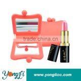 Silicone Cosmetic Bags Magnifying Makeup Mirror thumbnail-1