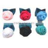 Chiffon Rose Flower With Leafs thumbnail-1