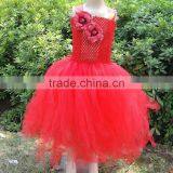 Wholesale Crochet Top Tutu Dress Baby Tutu Dress With Flowe thumbnail-3