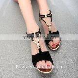 HFR-YS25 2015 Summer New Foreign Trade Beaded Thong Sandals thumbnail-1