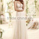 New Designer Deep v Neck Lace Chiffon Sarees for Bride thumbnail-1