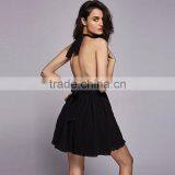 Newest Sexy Deep-v Halter Backless Women Beach Summer Dresses 2017 thumbnail-4
