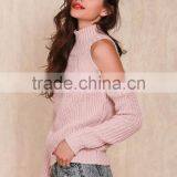 Turtleneck off Shoulder Knitted Sweater Women Autumn Fashion Tricot Pullover Jumpers Winter Sexy Oversized Sweater thumbnail-5
