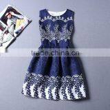 Women Fashion Retro Summer Floral Print Cocktail Party Dress thumbnail-2