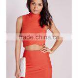 Wrap Over Sleeveless Bandage Design Two Piece Evening Dress thumbnail-2