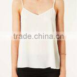 China Supplier Wholesale Women Clothes High Quality Plain White Tank Top thumbnail-1