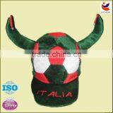 2014 World Cup Football Fans Horn Fashion Caps and Hats for 2014 Brzail World Cup,Carnival Party Hat thumbnail-1
