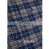 Classic Collar Cotton Slim Fit Check Flannel Shirt for Young Man thumbnail-3
