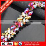 Hi-ana Rhinestone3 Trade Assurance Beautiful ab Crystal Rhinestone Banding Trimming thumbnail-1