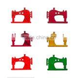 D&D Hot Sale 20pcs/lot Mixed Color Sewing Machine Pattern 2 Hole Wood Button For Sewing Scrapbooking Supplies 2*2.7cm thumbnail-2