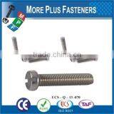 Made in Taiwan High Quality Carbon Steel Copper DIN 84 Saw Slot Drive Cheese Head Machine Metric Bolts thumbnail-6
