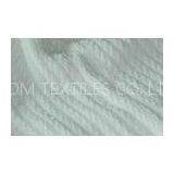 Soft White Cotton Woven Blanket With Machine Washable , 70